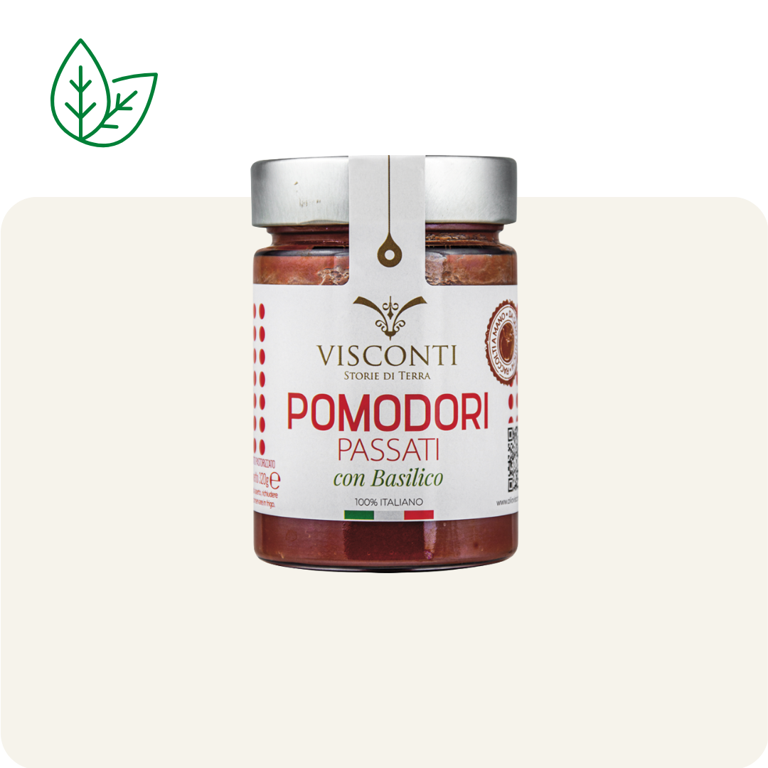 Ambachtelijke passata met basilicum 320gr